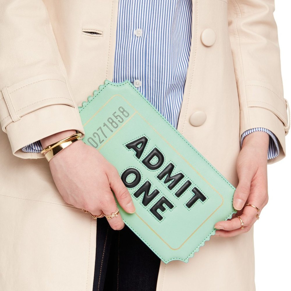 Kate Spade 'Admit One' Clutch Bag